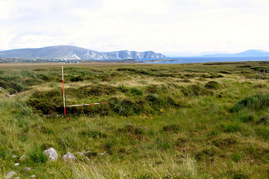 Tawnaghmore Village with Minaun Cliffs in background