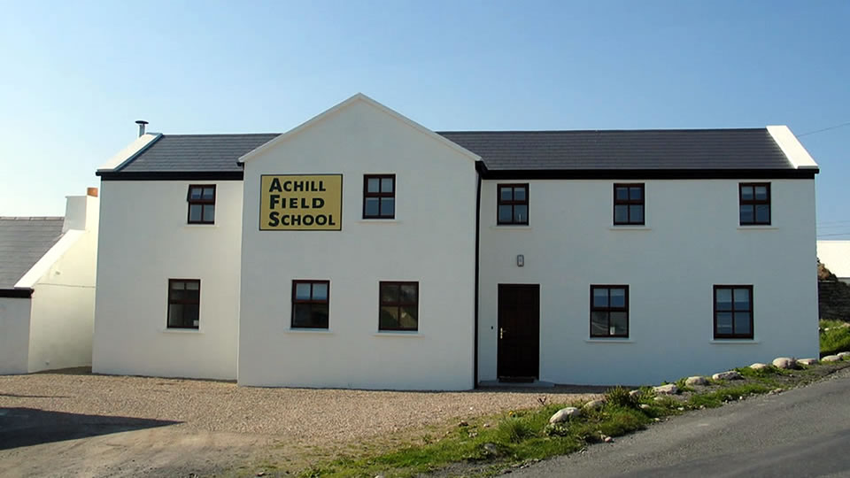 Exterior of Achill Field School building, Dooagh, Achill Island